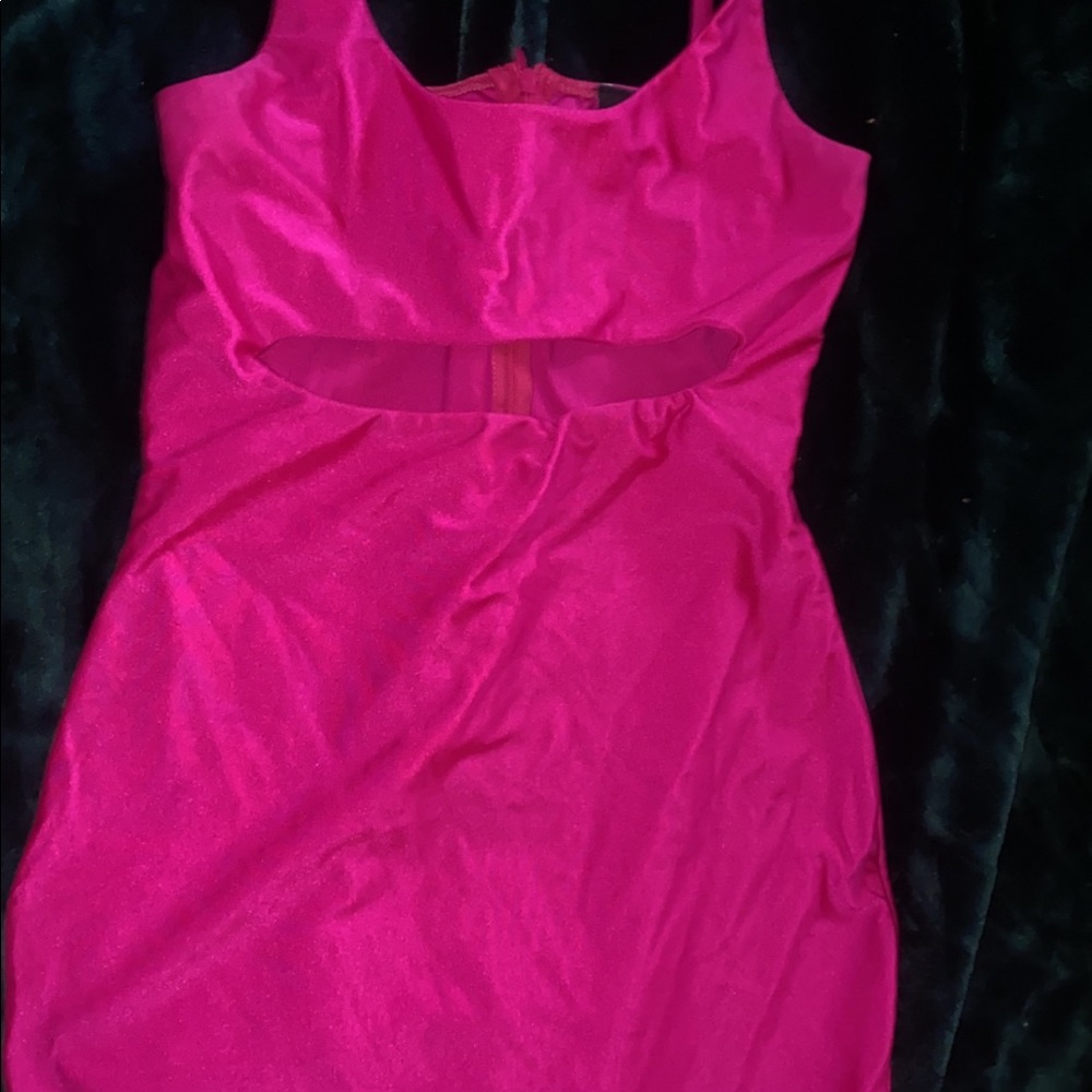Akira hot pink mini dress
